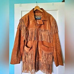 🐎Vintage Western Fringe Leather Jacket🐎🤠